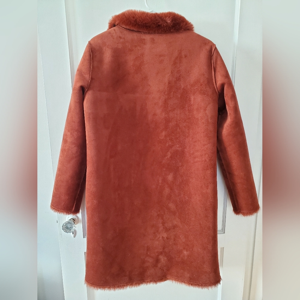 Velvet Mina Lux Faux Fur Reversible Coat - Picture 3 of 9